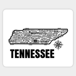 Tennessee Map Sticker